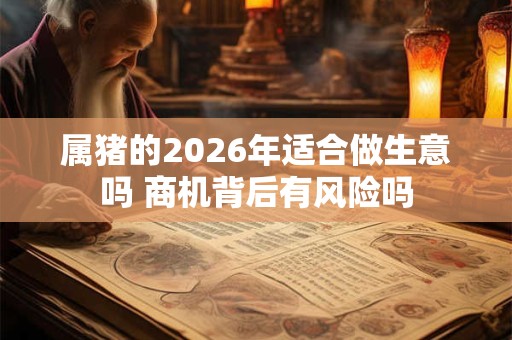 属猪的2026年适合做生意吗 商机背后有风险吗