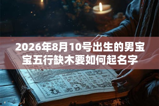 2026年8月10号出生的男宝宝五行缺木要如何起名字