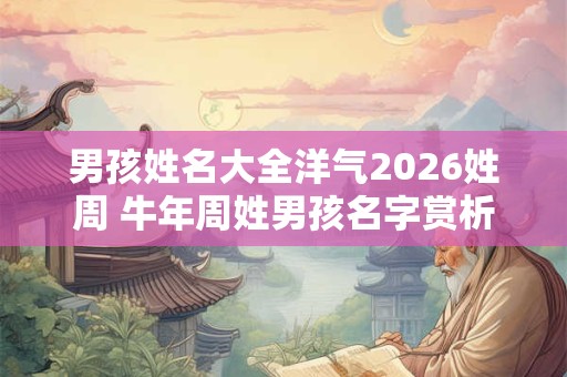 男孩姓名大全洋气2026姓周 牛年周姓男孩名字赏析