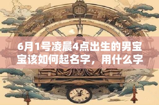 6月1号凌晨4点出生的男宝宝该如何起名字，用什么字好