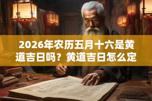 2026年农历五月十六是黄道吉日吗？黄道吉日怎么定义？