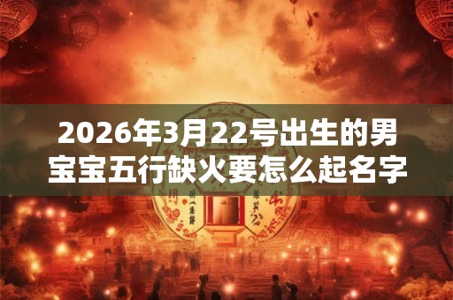 2026年3月22号出生的男宝宝五行缺火要怎么起名字