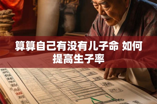 算算自己有没有儿子命 如何提高生子率
