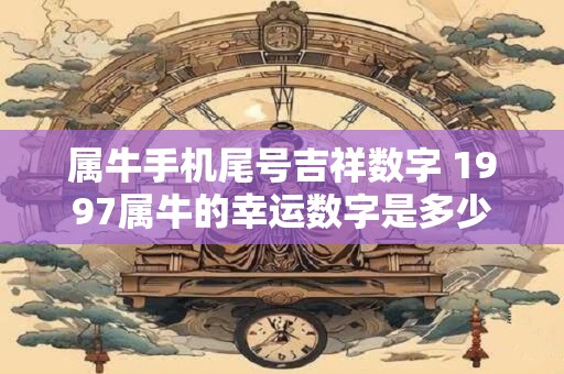 属牛手机尾号吉祥数字 1997属牛的幸运数字是多少