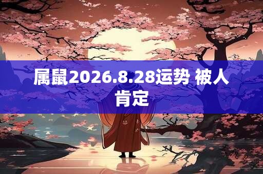 属鼠2026.8.28运势 被人肯定