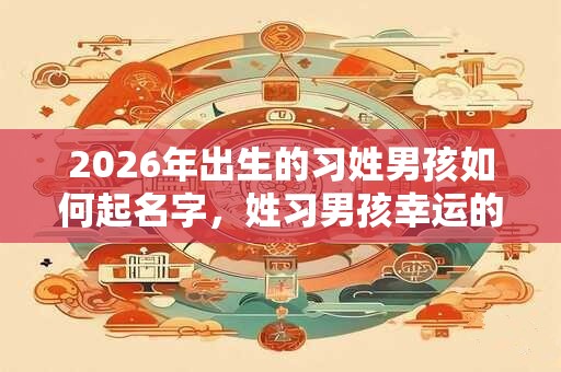 2026年出生的习姓男孩如何起名字，姓习男孩幸运的名字