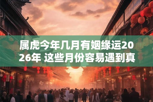 属虎今年几月有姻缘运2026年 这些月份容易遇到真命天子