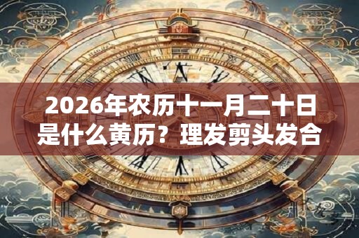 2026年农历十一月二十日是什么黄历？理发剪头发合适吗？