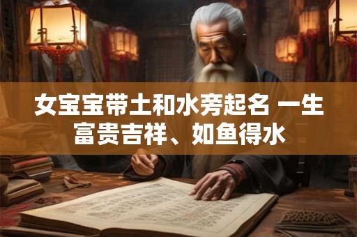 女宝宝带土和水旁起名 一生富贵吉祥、如鱼得水