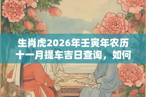 生肖虎2026年壬寅年农历十一月提车吉日查询，如何判断车新不新？