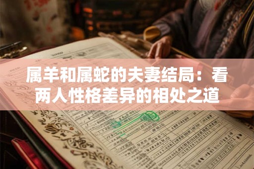 属羊和属蛇的夫妻结局：看两人性格差异的相处之道