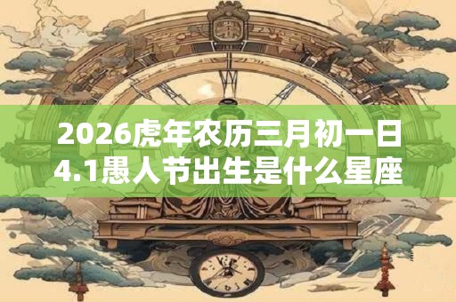 2026虎年农历三月初一日4.1愚人节出生是什么星座？