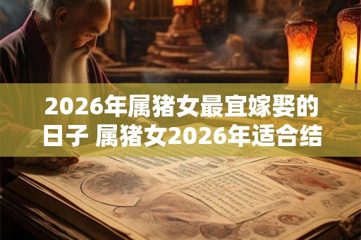 2026年属猪女最宜嫁娶的日子 属猪女2026年适合结婚吗
