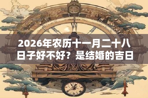 2026年农历十一月二十八日子好不好？是结婚的吉日吗？