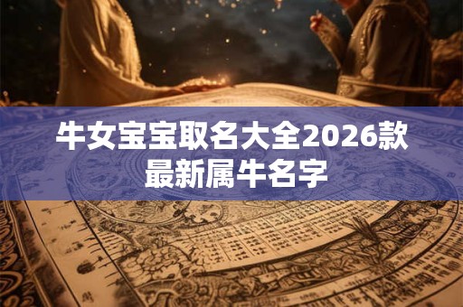 牛女宝宝取名大全2026款 最新属牛名字