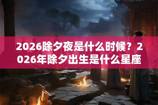 2026除夕夜是什么时候？2026年除夕出生是什么星座？