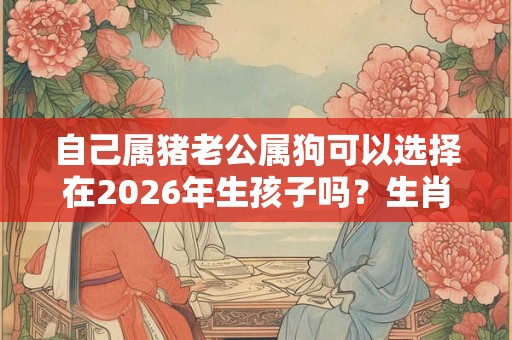 自己属猪老公属狗可以选择在2026年生孩子吗？生肖相合吗？