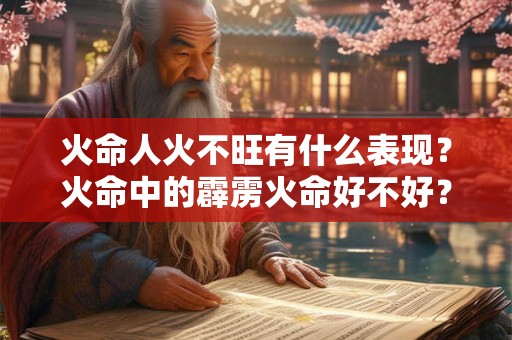火命人火不旺有什么表现？火命中的霹雳火命好不好？