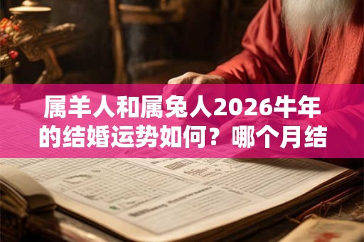 属羊人和属兔人2026牛年的结婚运势如何？哪个月结婚好？