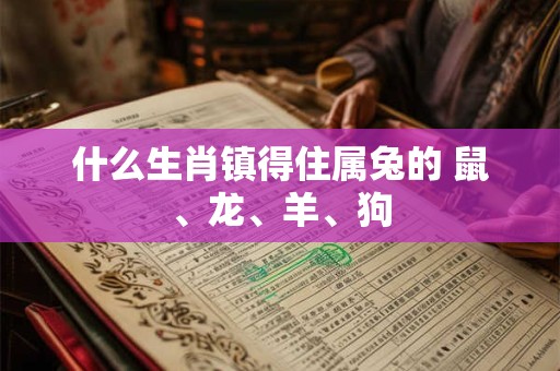 什么生肖镇得住属兔的 鼠、龙、羊、狗