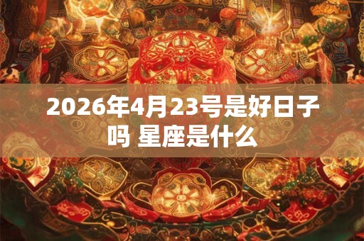 2026年4月23号是好日子吗 星座是什么