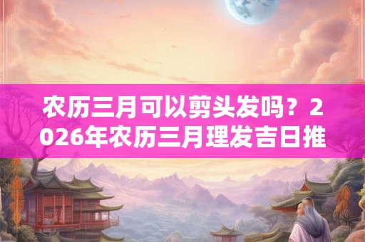 农历三月可以剪头发吗？2026年农历三月理发吉日推荐