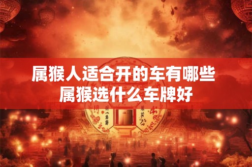 属猴人适合开的车有哪些 属猴选什么车牌好