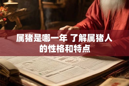 属猪是哪一年 了解属猪人的性格和特点