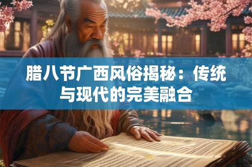 腊八节广西风俗揭秘：传统与现代的完美融合