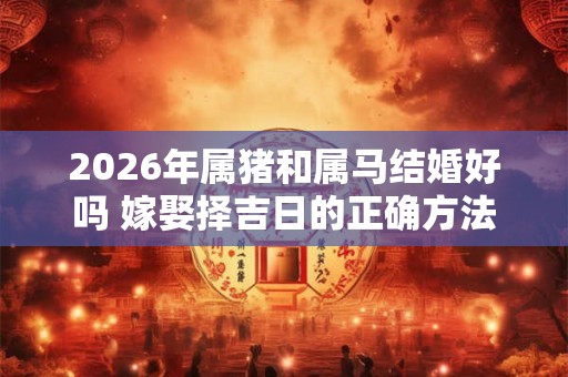 2026年属猪和属马结婚好吗 嫁娶择吉日的正确方法