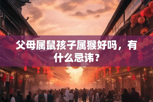 父母属鼠孩子属猴好吗，有什么忌讳？