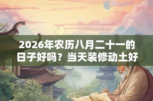 2026年农历八月二十一的日子好吗？当天装修动土好不好？