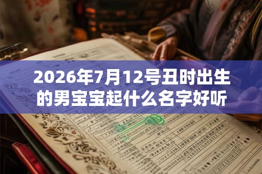 2026年7月12号丑时出生的男宝宝起什么名字好听