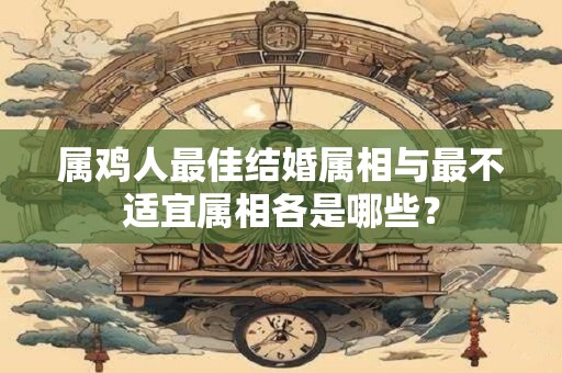 属鸡人最佳结婚属相与最不适宜属相各是哪些？