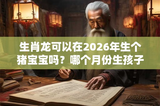 生肖龙可以在2026年生个猪宝宝吗？哪个月份生孩子最好？
