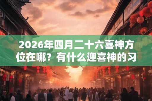 2026年四月二十六喜神方位在哪？有什么迎喜神的习俗吗？