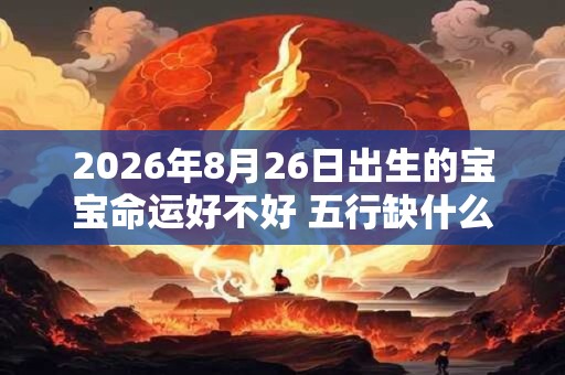 2026年8月26日出生的宝宝命运好不好 五行缺什么