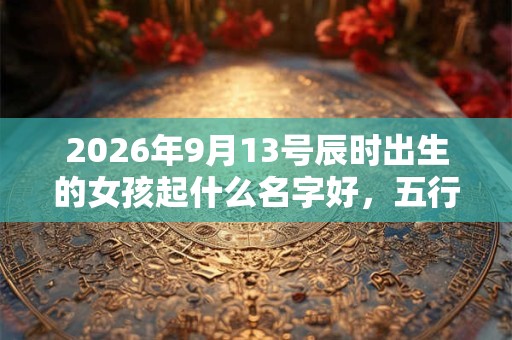 2026年9月13号辰时出生的女孩起什么名字好，五行属什么