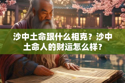 沙中土命跟什么相克？沙中土命人的财运怎么样？