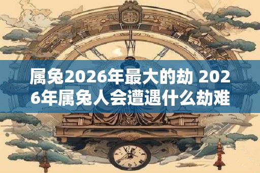 属兔2026年最大的劫 2026年属兔人会遭遇什么劫难