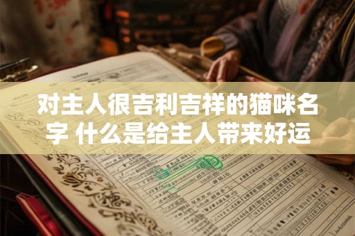 对主人很吉利吉祥的猫咪名字 什么是给主人带来好运的猫咪名字