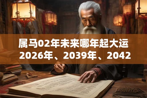 属马02年未来哪年起大运 2026年、2039年、2042年