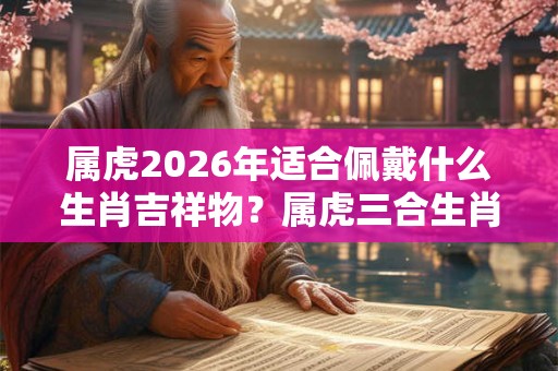 属虎2026年适合佩戴什么生肖吉祥物？属虎三合生肖是什么？