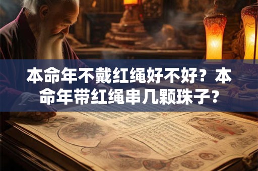 本命年不戴红绳好不好？本命年带红绳串几颗珠子？