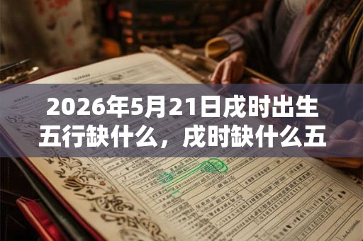 2026年5月21日戌时出生五行缺什么，戌时缺什么五行