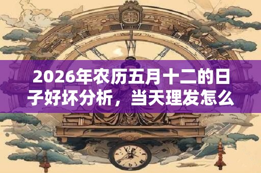 2026年农历五月十二的日子好坏分析,当天理发怎么样? 2026年农历五月十二的日子好坏分析,当天理发怎么样?