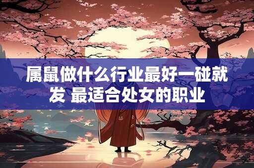 属鼠做什么行业最好一碰就发 最适合处女的职业