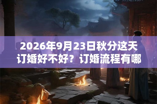 2026年9月23日秋分这天订婚好不好？订婚流程有哪些？