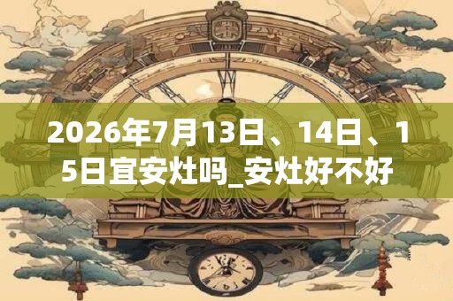2026年7月13日、14日、15日宜安灶吗_安灶好不好