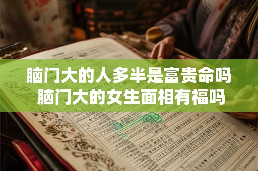 脑门大的人多半是富贵命吗 脑门大的女生面相有福吗 脑门大的人多半是富贵命吗 脑门大的女生面相有福吗